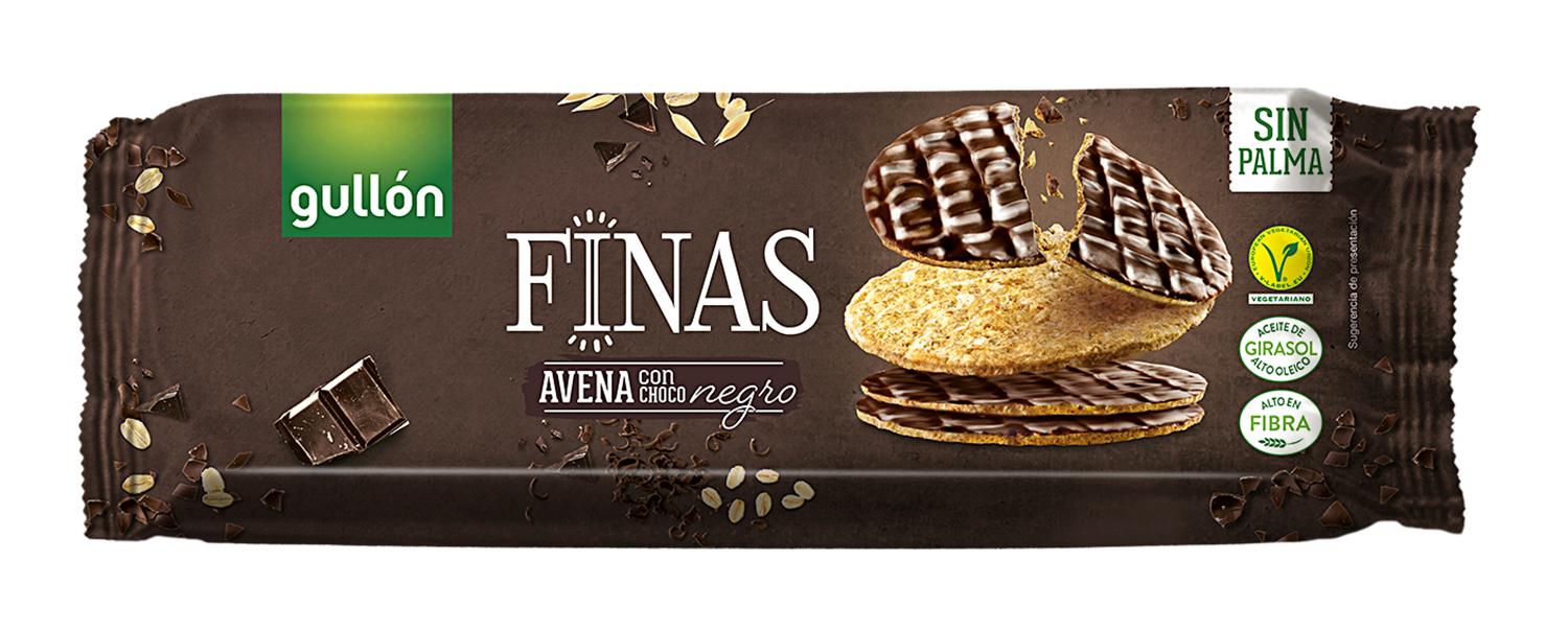 galletas finas avena choco negro 150gr gullon