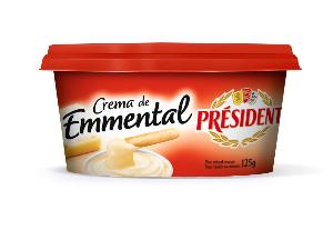 crema queso president emmental 125gr