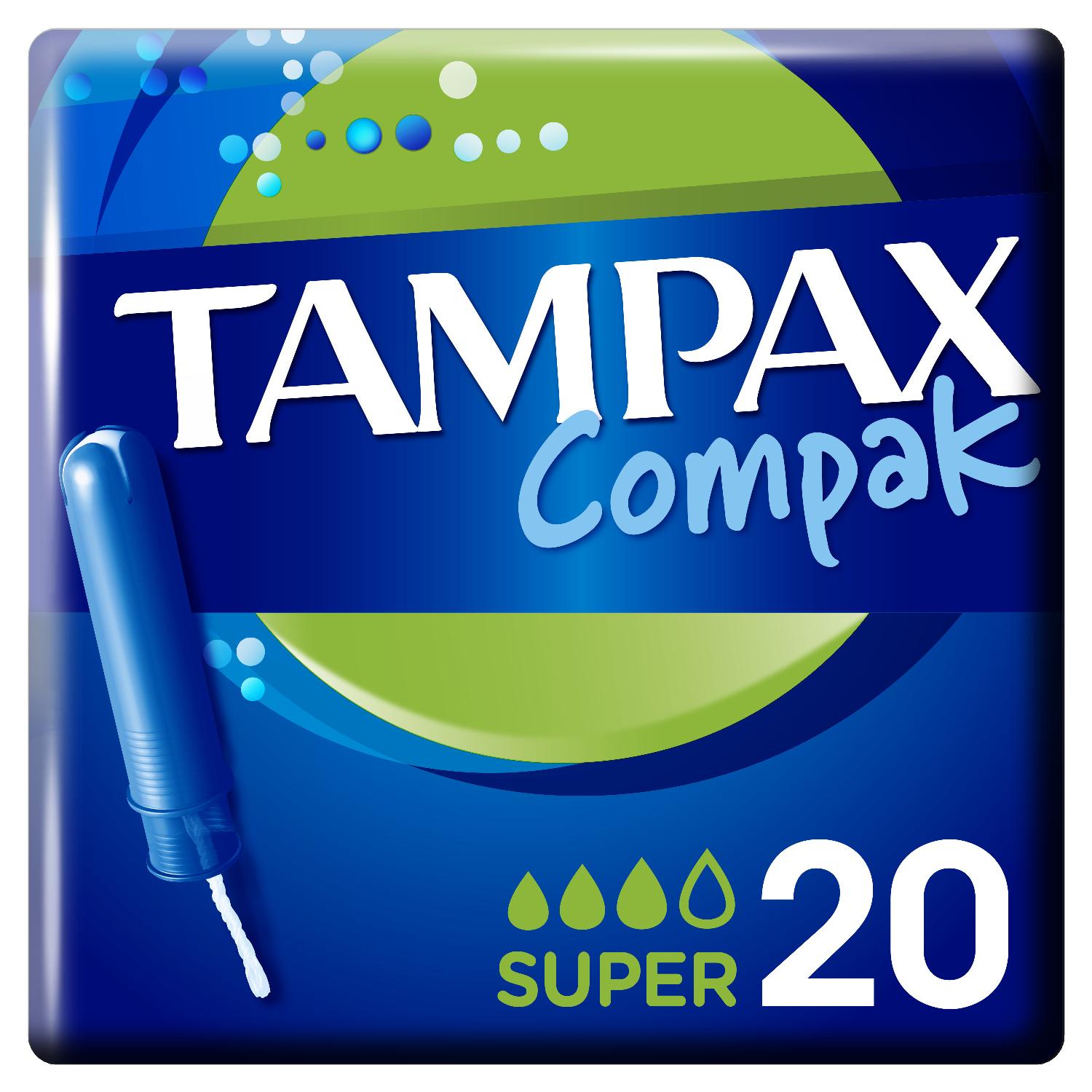 tampon tampax compak super 20 u