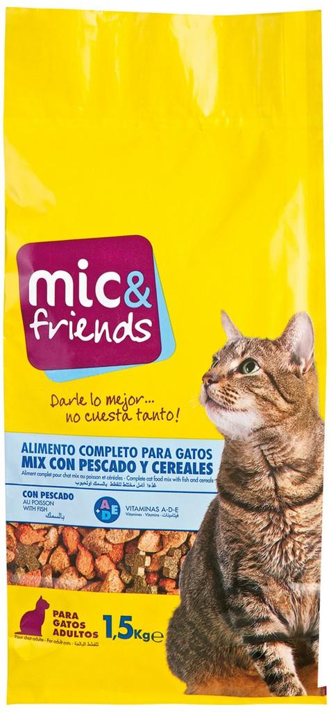 comida mic&fr. gato mix 1.5kg